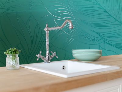 Motiv Dschungel - Farbe K-IP 27 Minttürkis