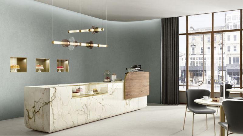 Sapienstone Calacatta Macchia Veccia u. Rovere Baio